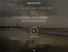 Tablet Screenshot of beckstrom.com